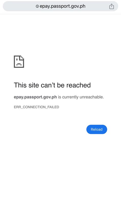 epay.passport.gov.ph refused to connect.|DFA EPAY.PASSPORT.GOV.PH ERROR : r/PHGov .